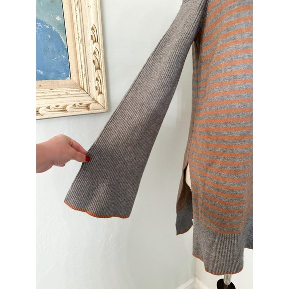 Anthropologie Elise Ribbed Striped Off The Shoulder Sweater Size Small - Picture 6 of 13